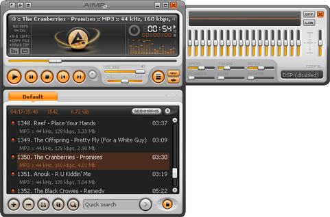 AIMP screenshot (481 pix)