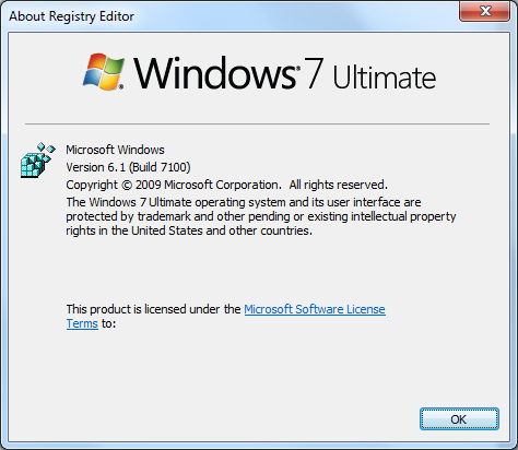 Windows 7 Build 7100 Windows 7 Build 7100