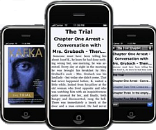 Stanza ebook-app voor iPhone, staand