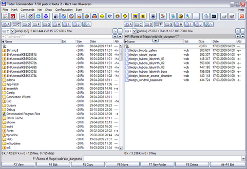 Total Commander 7.50 bèta 2 screenshot (481 pix)