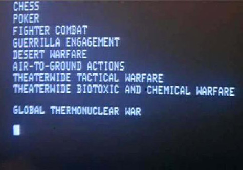 Scène uit de film Wargames