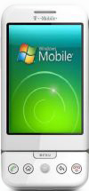Mockup T-Mobile G1 met Windows Mobile