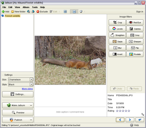JAlbum 8.2.8 screenshot (481 pix)