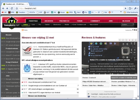 Google Chrome 2.0 screenshot (481 pix)