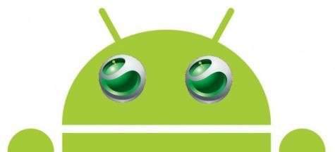 Mockup logo's Sony Ericsson en Android