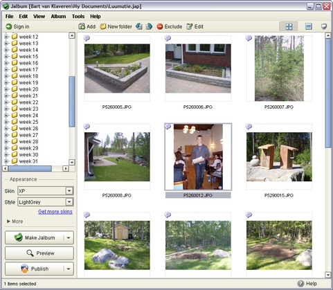 Jalbum 8.3.3 screenshot (481 pix)