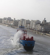 Vastgelopen boot