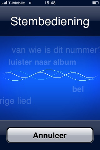 iPhone 3GS stembediening