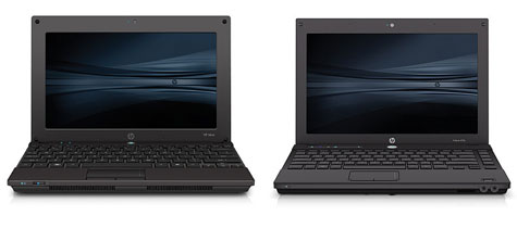 HP Mini 5101 (links) en HP 4310s (rechts)
