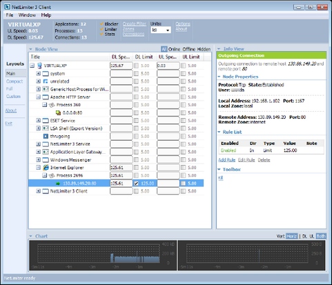 NetLimiter 3 screenshot NetLimiter 3 screenshot