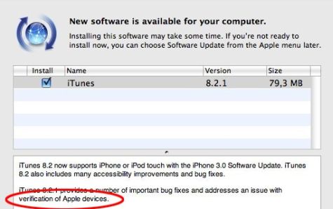 Apple iTunes 8.2.1
