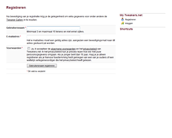 Registratieformulier Registratieformulier