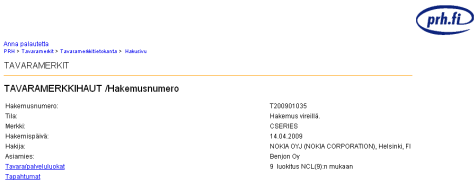 Nokia C-serie patent