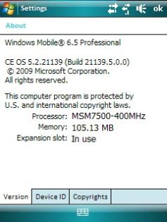 Windows Mobile 6.5