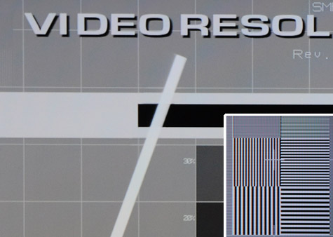 Samsung LE46B750 recensie video resolution loss test Samsung LE46B750 recensie video resolution loss test