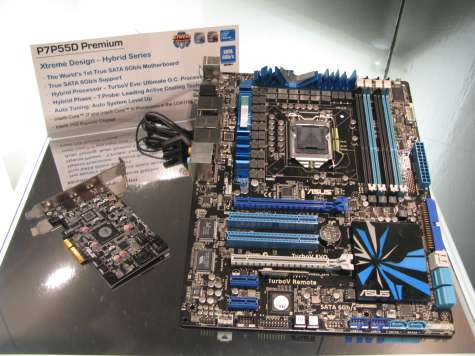 Asus P7P55D Premium + Uitbreidingskaart