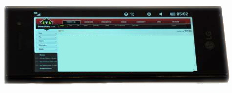 LG Bl40 browser LG Bl40 browser
