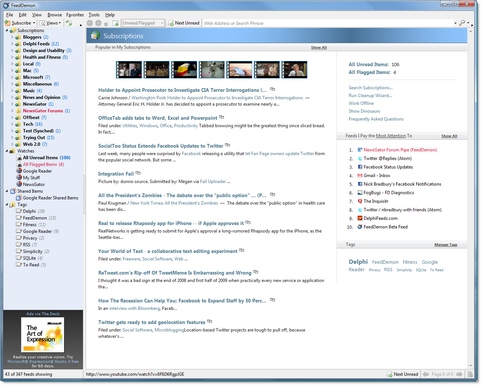 FeedDemon screenshot
