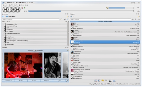 Amarok 2.2 screenshot (481 pix)