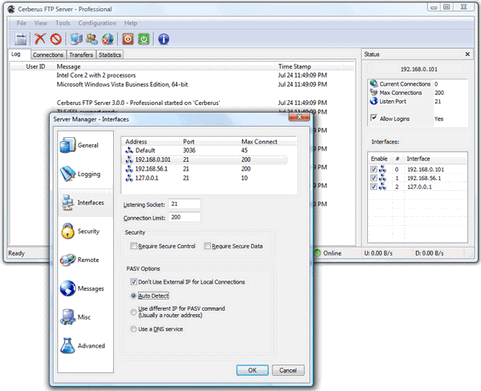 core ftp server screenshot core ftp server screenshot
