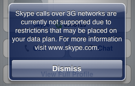 Skype op iPhone