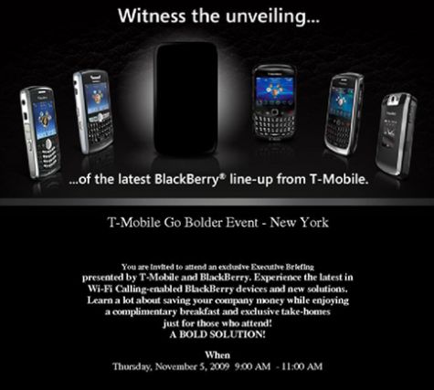 Blackberry Bold 2 uitnodiging