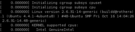 Kernel messages Kernel messages