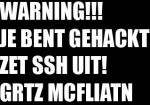 Waarschuwingsscherm iPhone gehackt door McFliatn