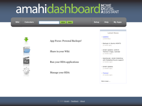 Amahi screenshot (481 pix)