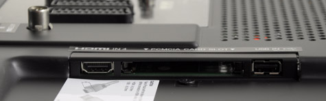 LG SL9000 aansluitingen 2