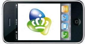 Apple iPhone met KPN-logo Apple iPhone met KPN-logo