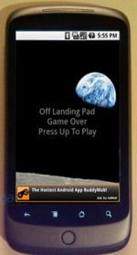 Nexus One met AdMob-advertentie