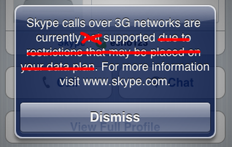 Apple staat voip over 3g toe