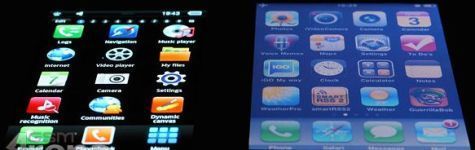 Samsung S8500 naast iPhone 3G