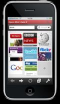 Opera Mini op iPhone