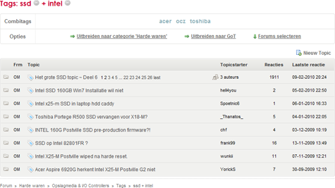 Combitags ssd + intel Combitags ssd + intel