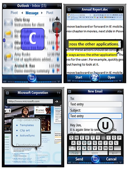 Screenshots van het 'oude' Windows Mobile 7 (bron: Pocketnow)