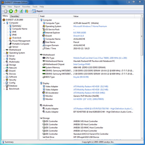 Everest 5.30 screenshot (481 pix)