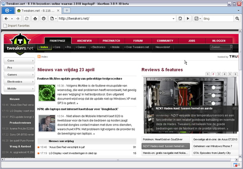 Maxthon 3 screenshot