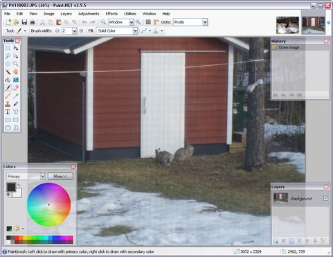 Paint.NET 3.5.5 build 3767 screenshot (481 pix) Paint.NET 3.5.5 build 3767 screenshot (481 pix)