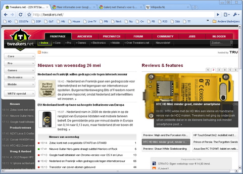 Google Chrome 5.0 screenshot (481 pix)
