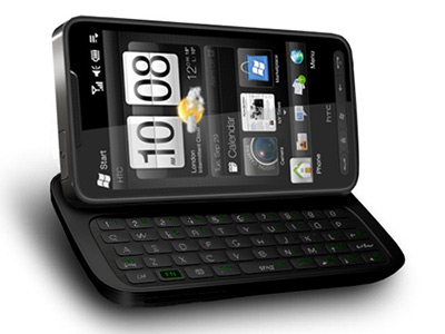 Mockup: HTC HD2 met keyboard Touch Pro2 (bron:Pocketnow) Mockup: HTC HD2 met keyboard Touch Pro2 (bron:Pocketnow)
