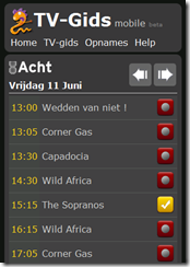 Steffest: Digicorder programmeren via mobiel