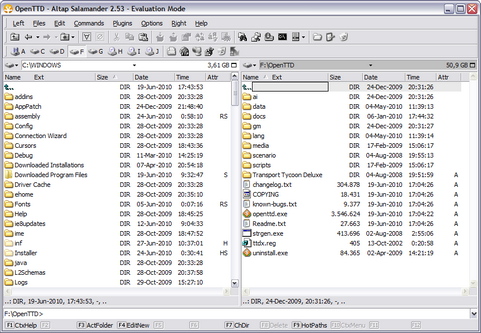 Altap Salamander screenshot