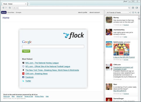 Flock 2.6.0 screenshot