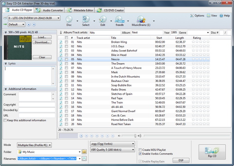 Easy CD-DA Extractor 2010.2 screenshot