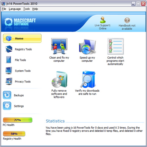 jv16 PowerTools 2010 screenshot (481 pix)