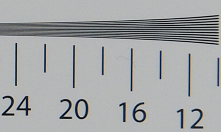 Olympus E-PL1 IEEE12233-chart scherpte