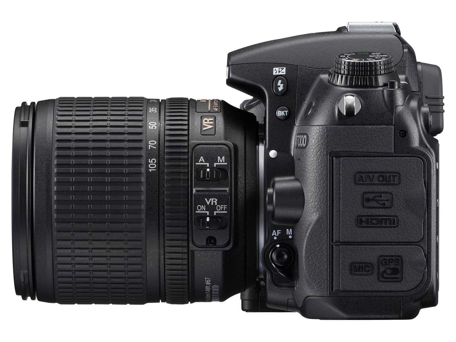 Nikon D7000 + AF-S DX NIKKOR 18-105mm G ED VR Zwart: beste prijs