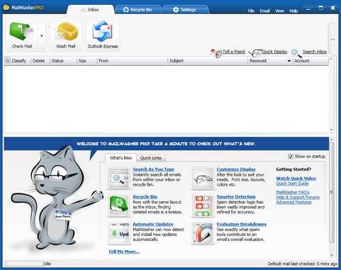 Mailwasher Pro 2010 screenshot (481 pix)